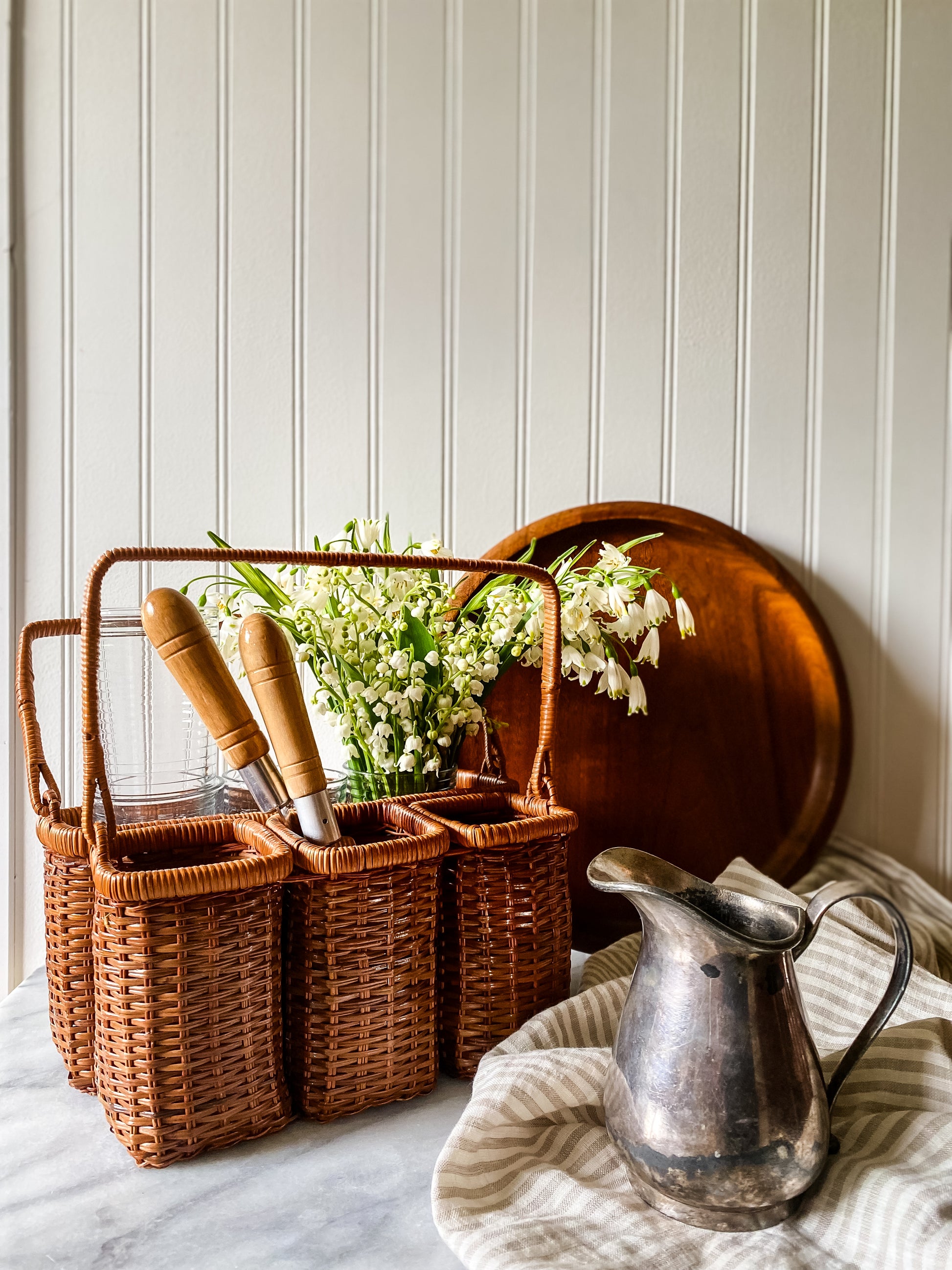 Rattan Flatware Basket