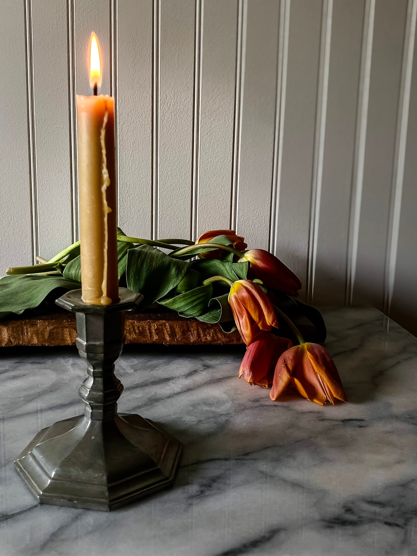 Pewter Octette Candlestick