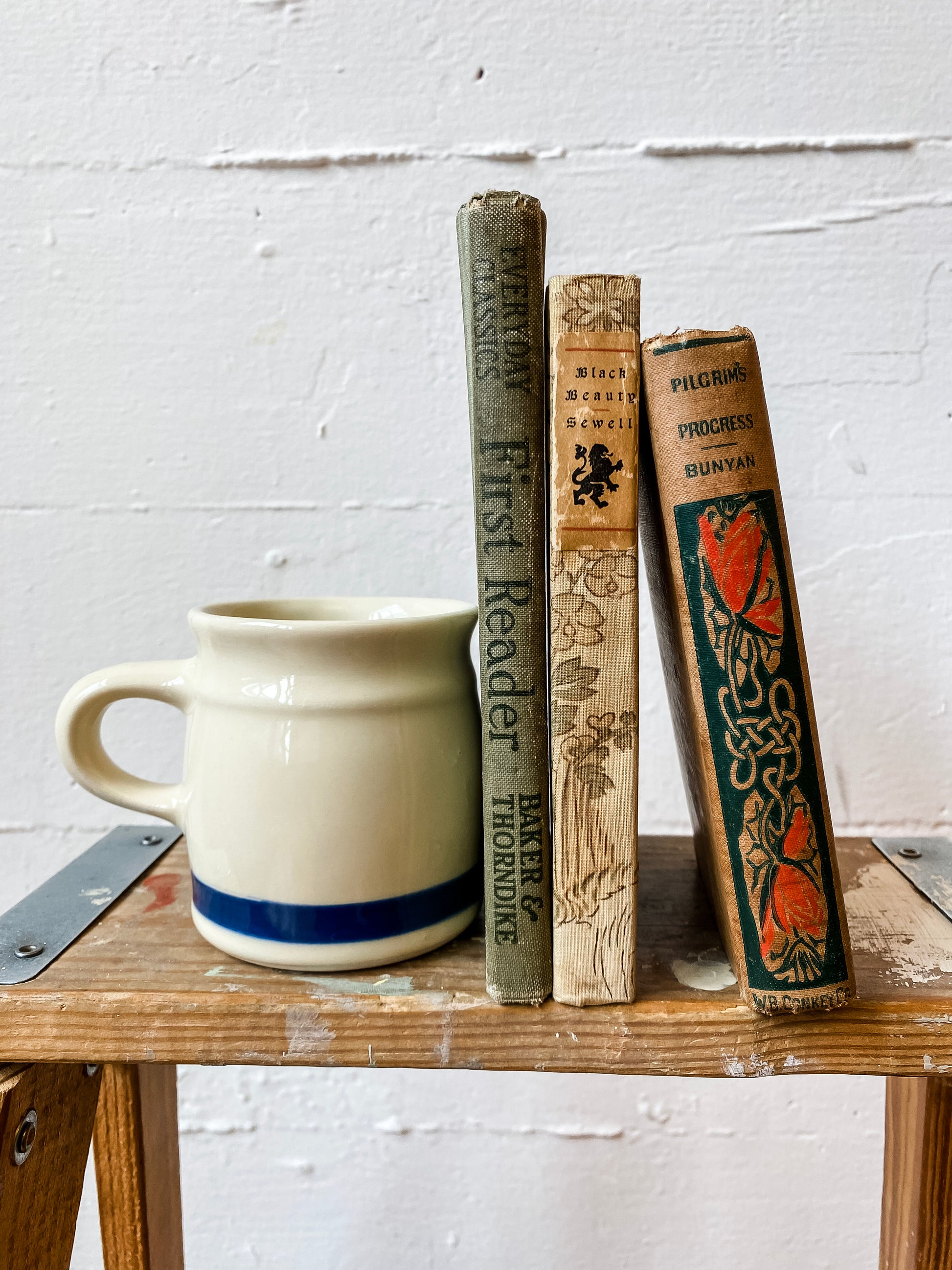 Blue Stripe Stoneware Mug