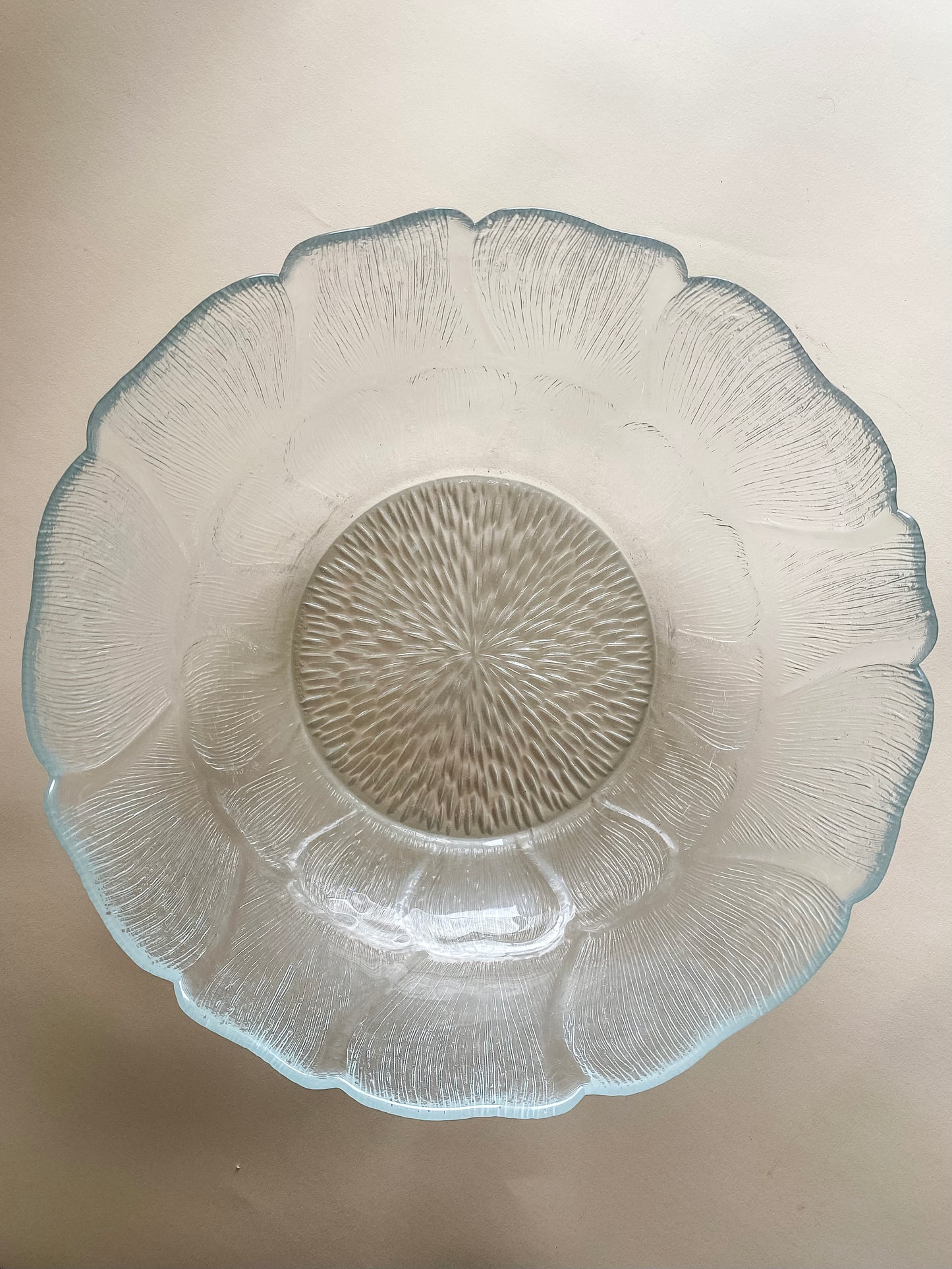 Pressed Glass Fleur Bowl