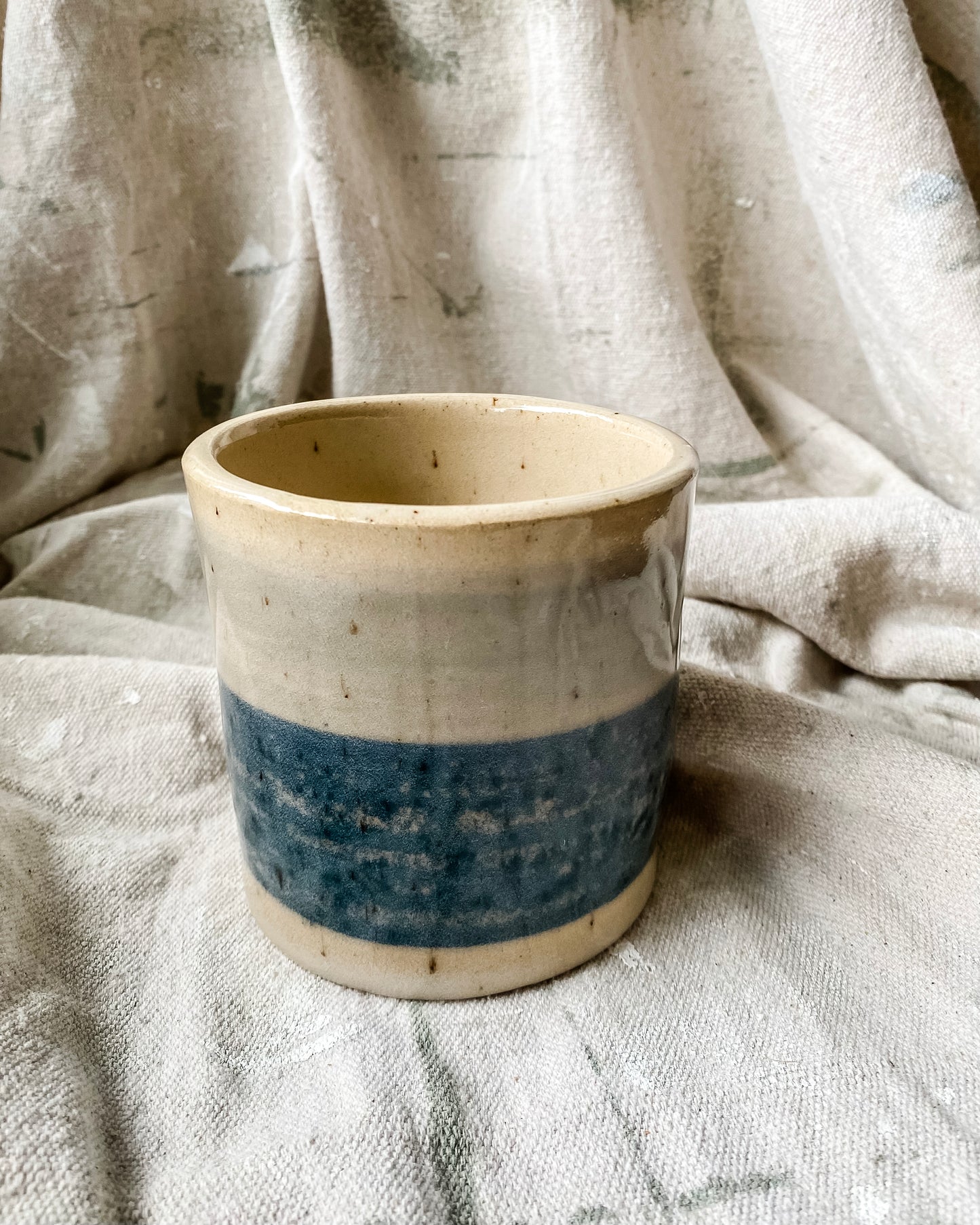 Blue Colorblock Crock