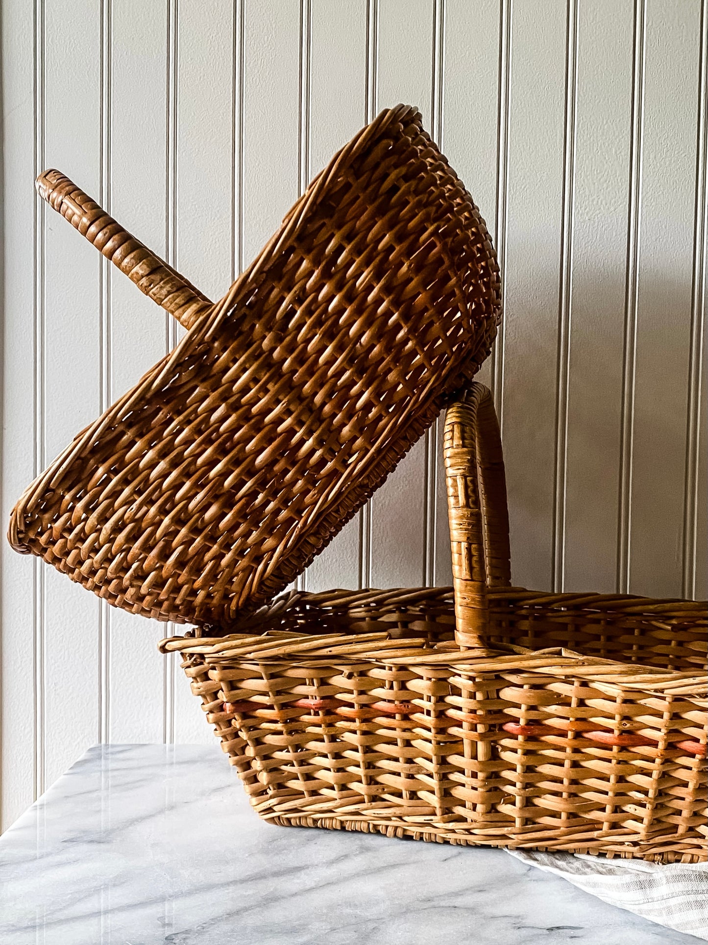 Rectangular Basket with Handle, c. 1960s