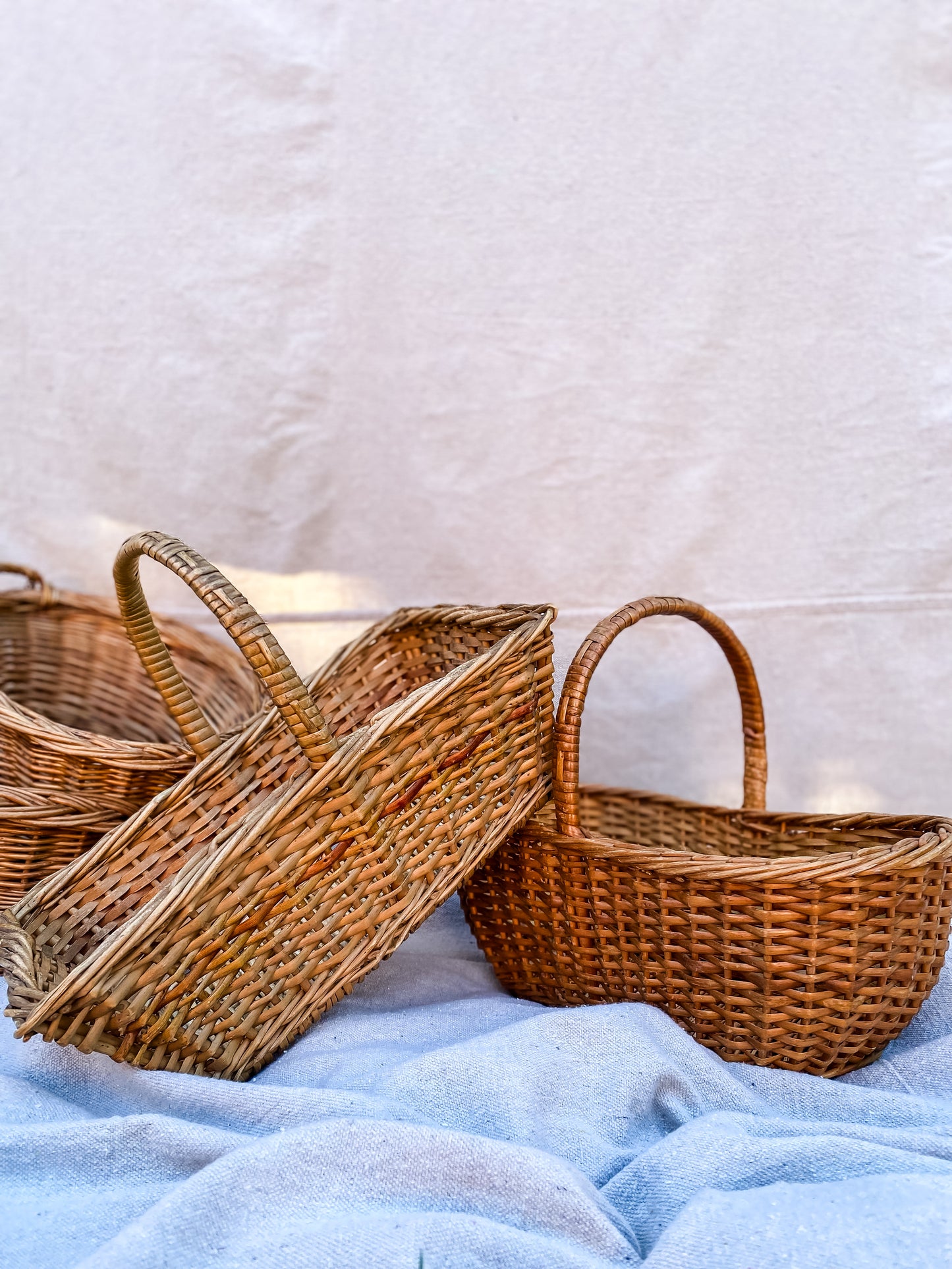 Rectangular Basket with Handle, c. 1960s