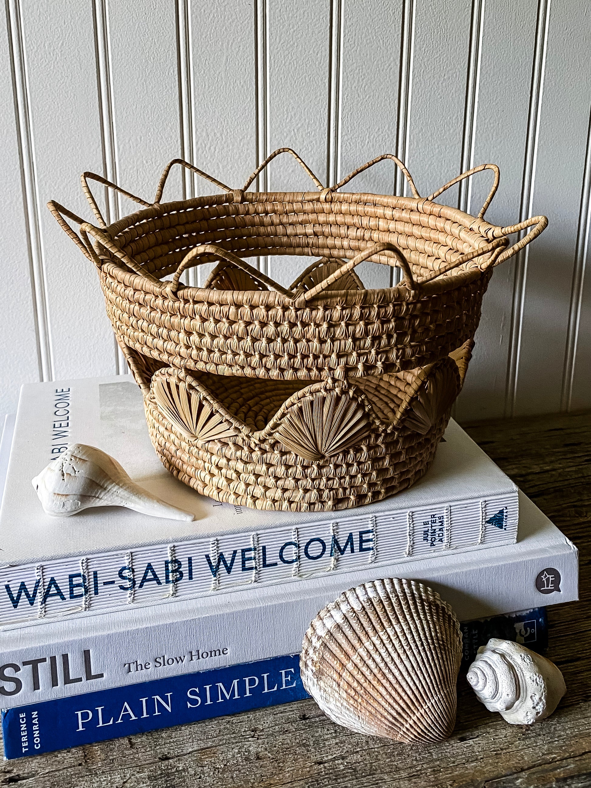 Scalloped Seashell Basket