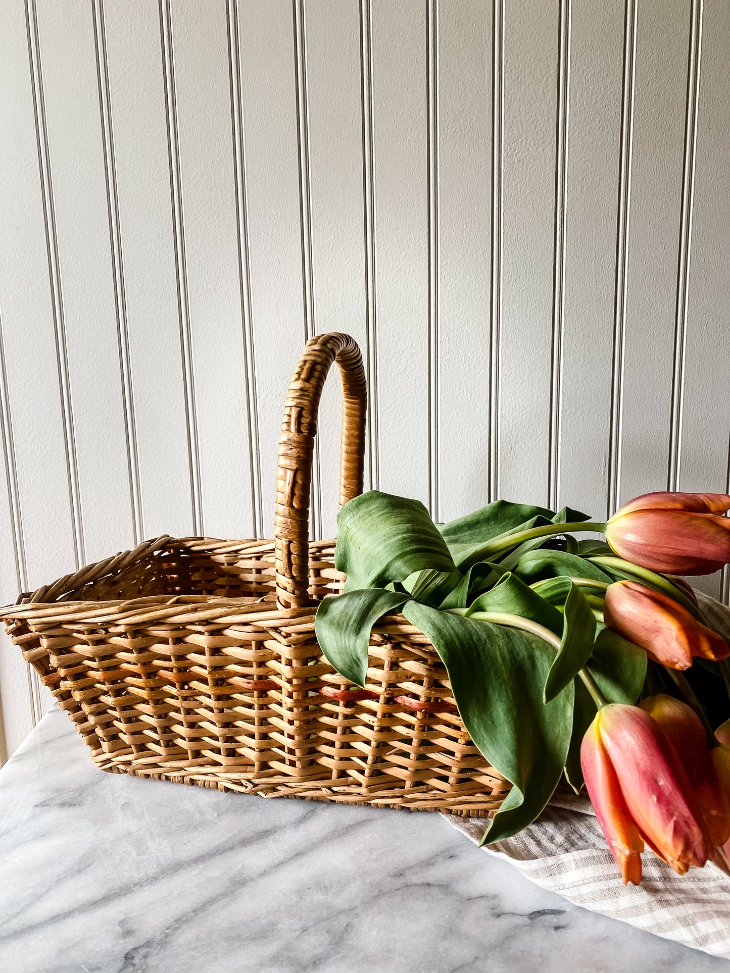 Rectangular Basket with Handle, c. 1960s