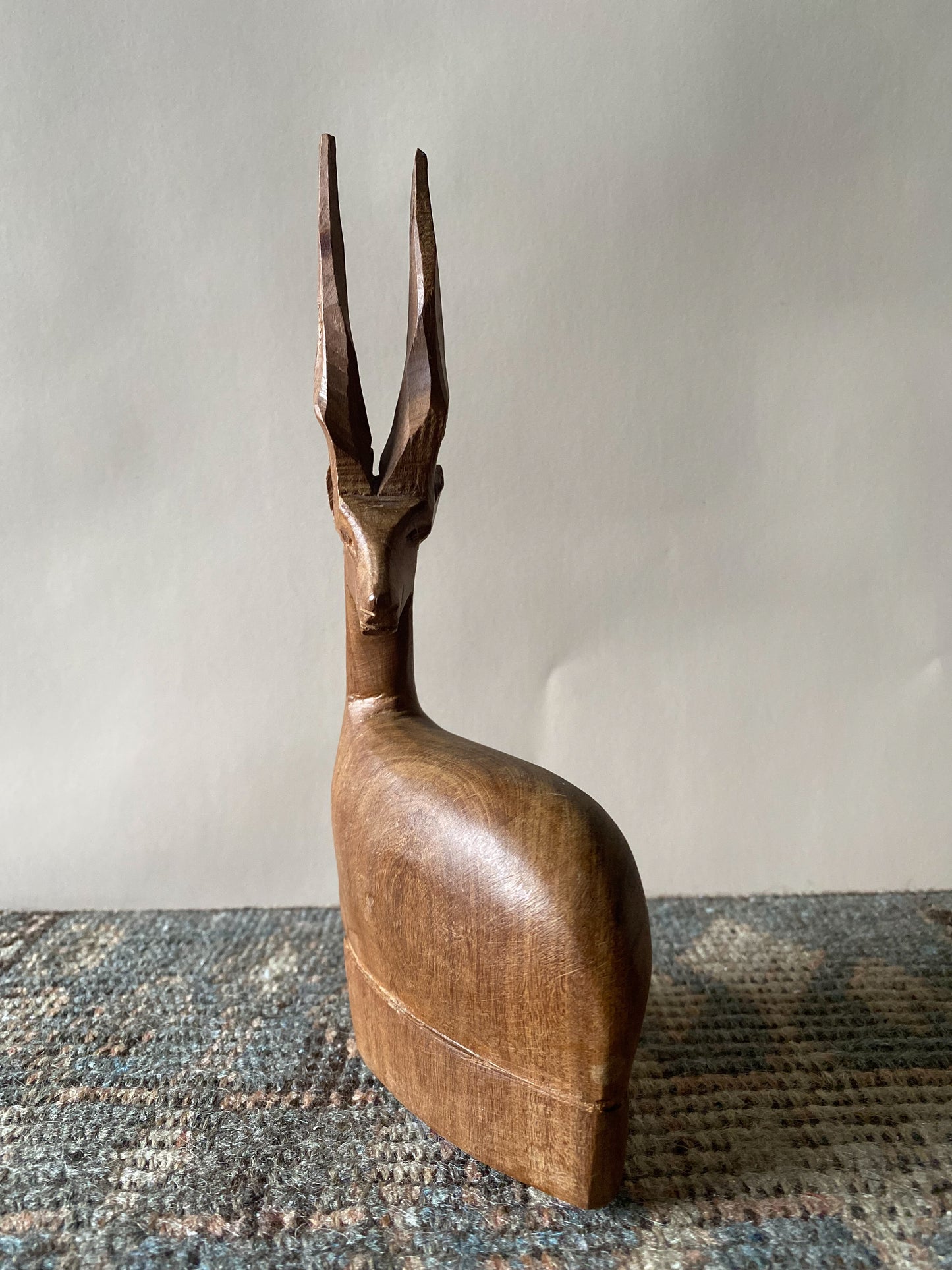 Carved Antelope Figurine from Kenya