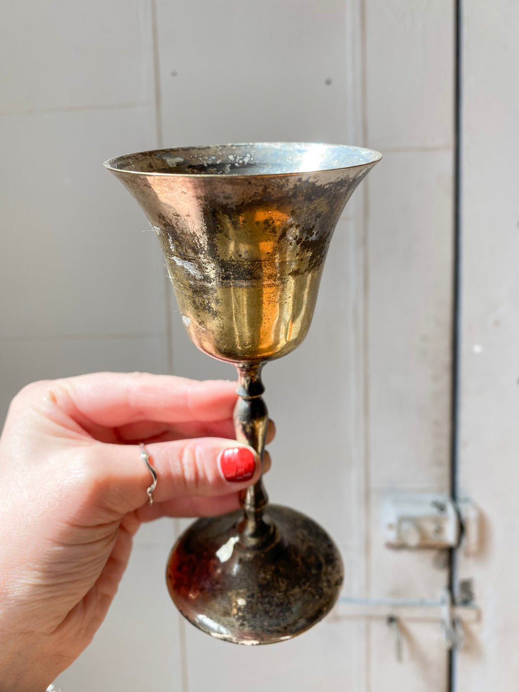 Brass Plated Chalices, set of four