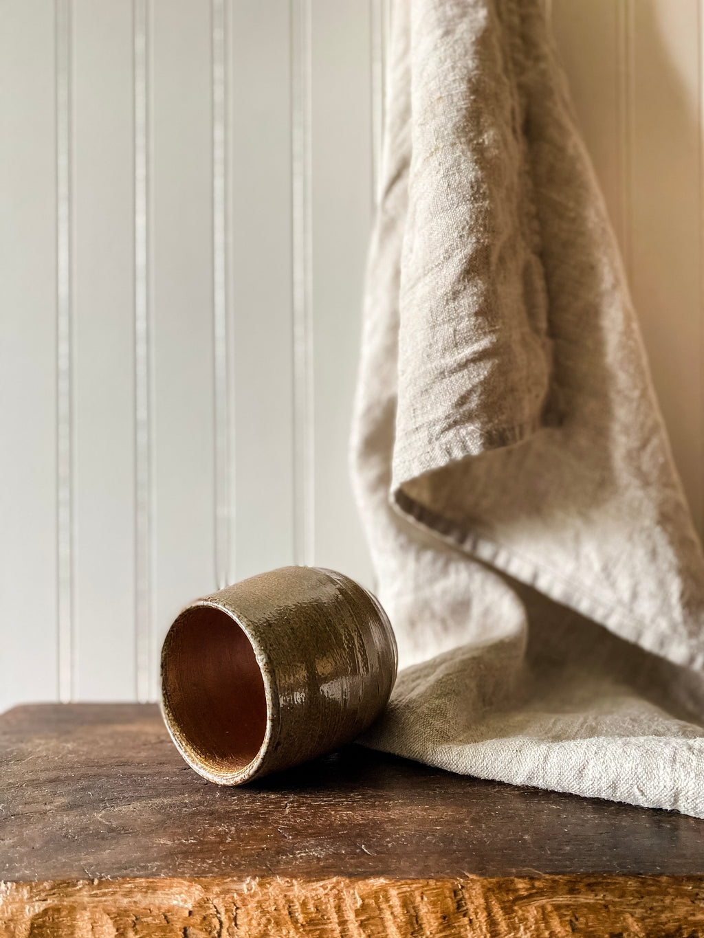 Earth-Toned Studio Pottery Cup
