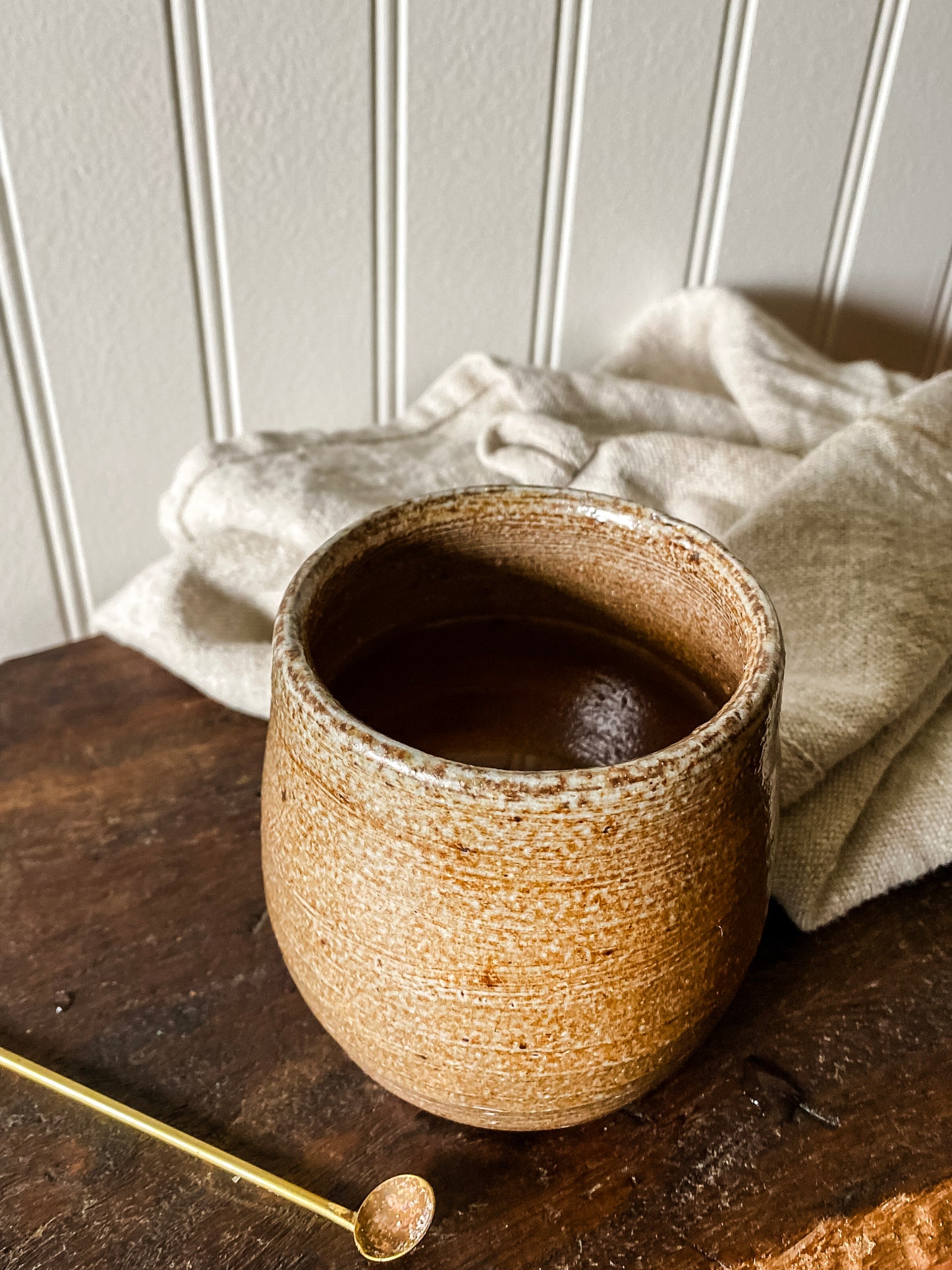 Earth-Toned Studio Pottery Cup