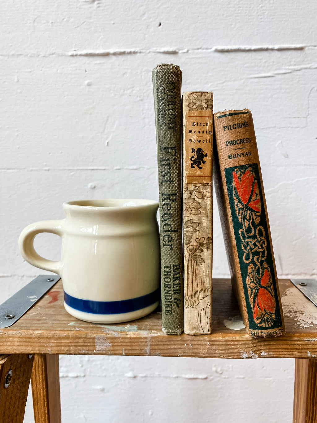 Blue Stripe Stoneware Mug