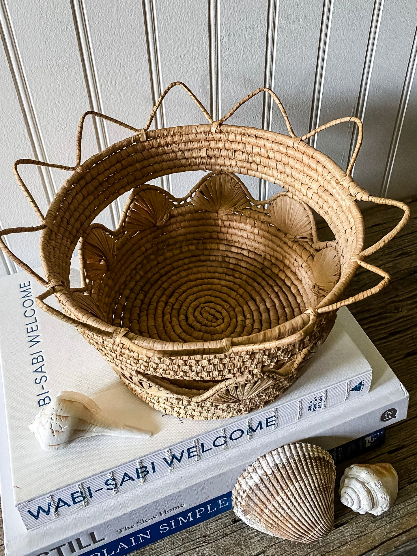 Scalloped Seashell Basket