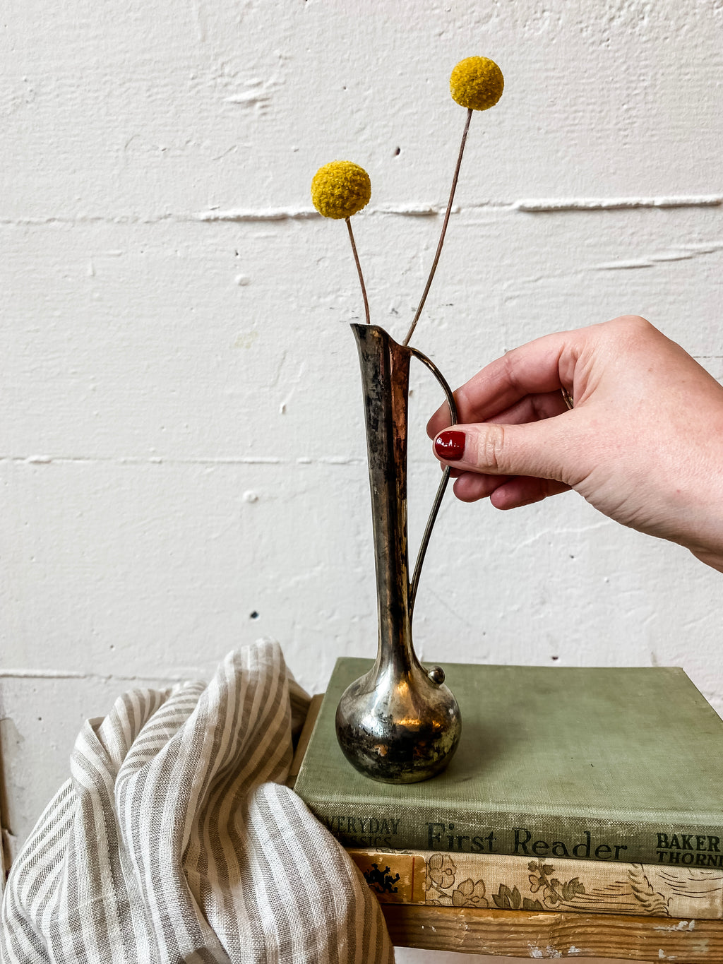 Silverplate Skinny Bud Vase