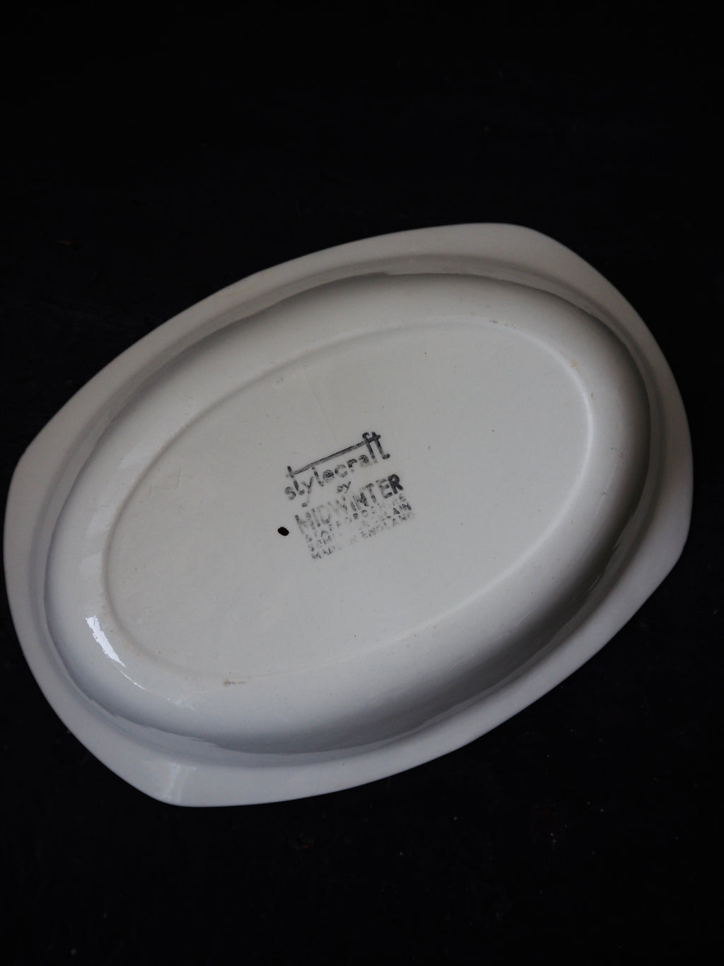 1950s Staffordshire Porcelain "Cottage Ivy" Dish