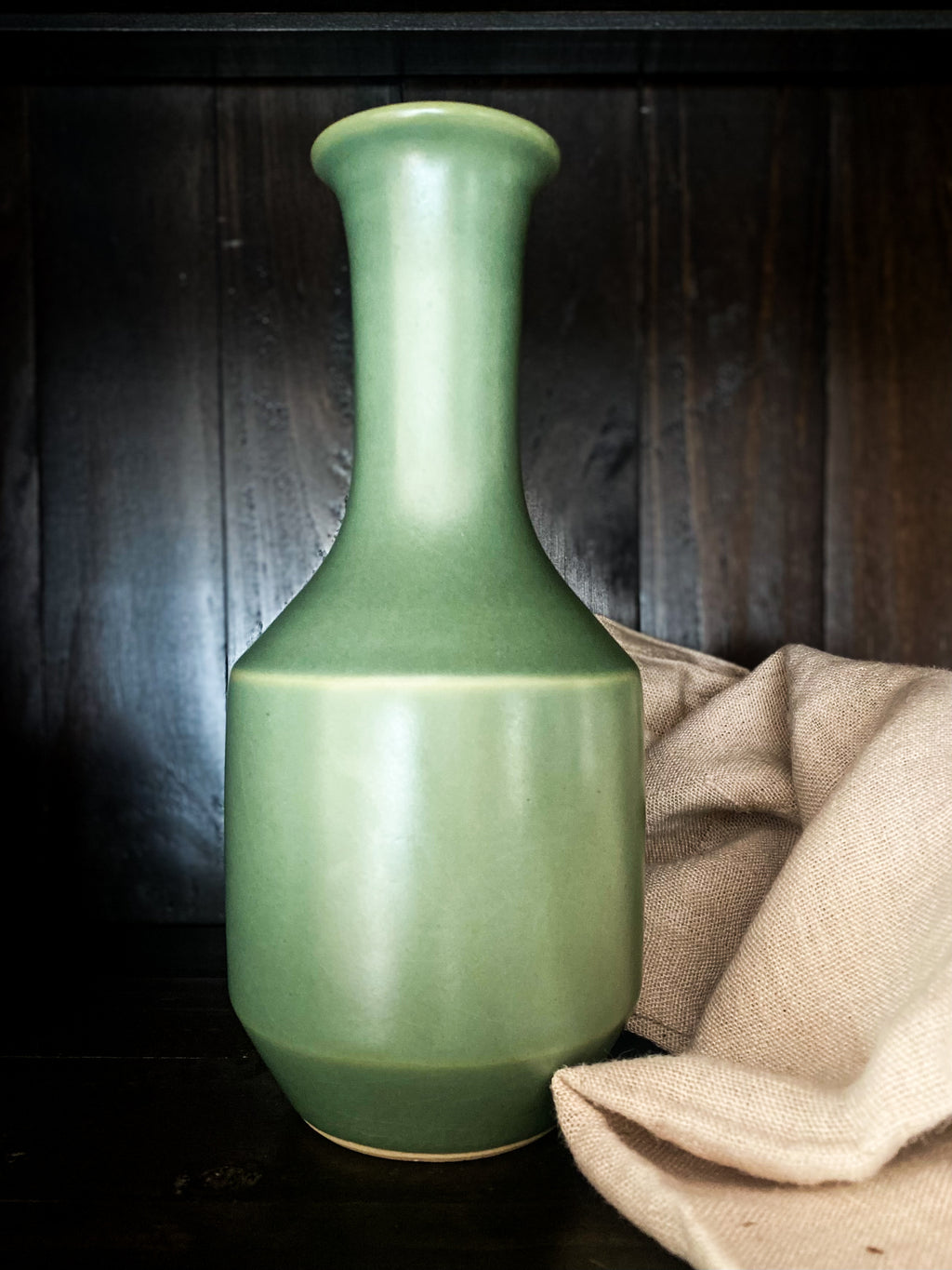 Japanese Porcelain Celadon Seiji Vase