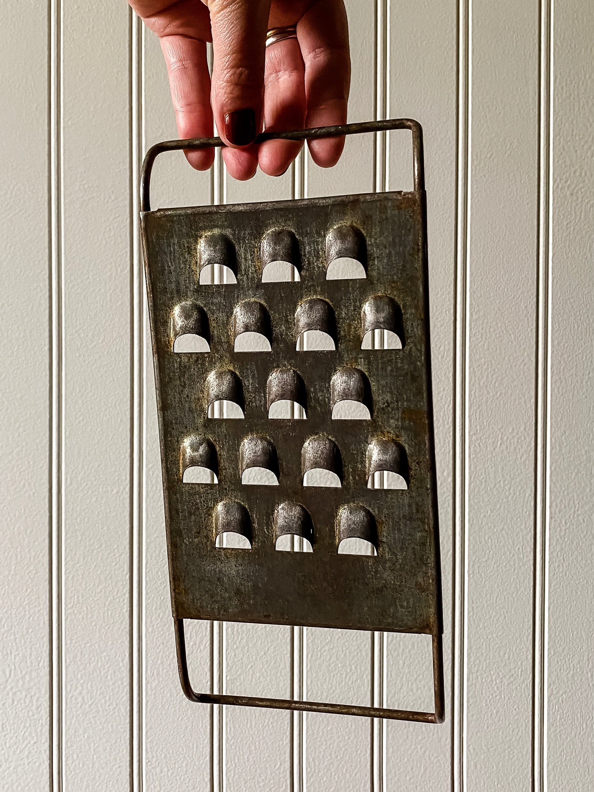 Antique Metal Grater