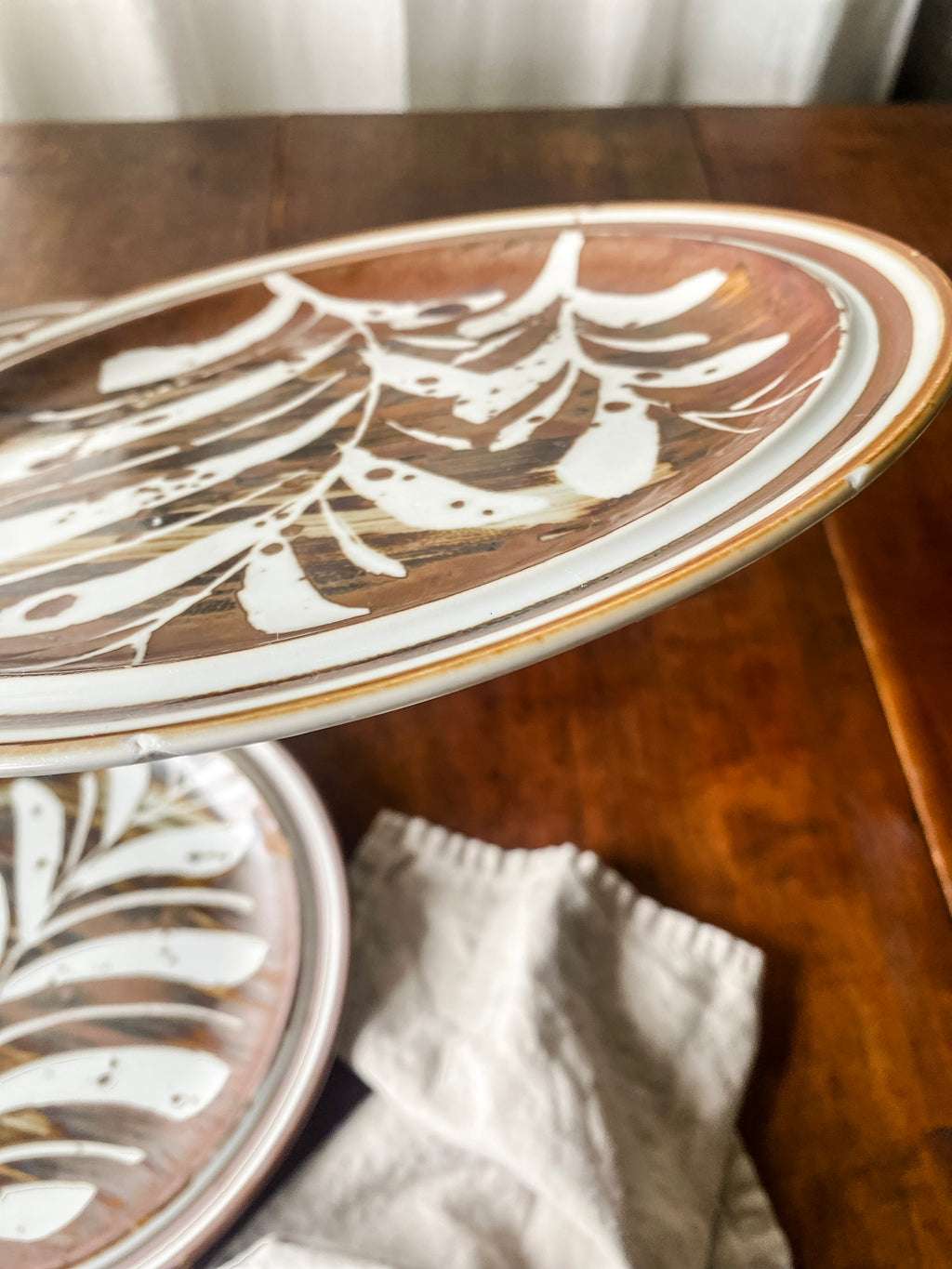 Independence Stoneware 1970s Taos Plates, set of four