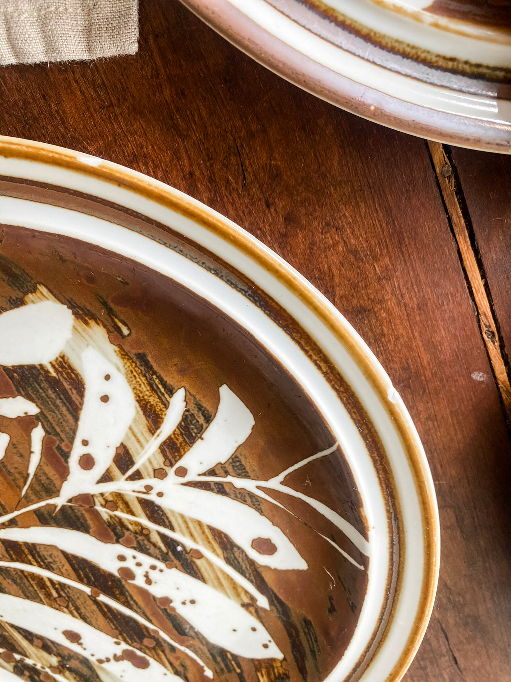 Independence Stoneware 1970s Taos Plates, set of four