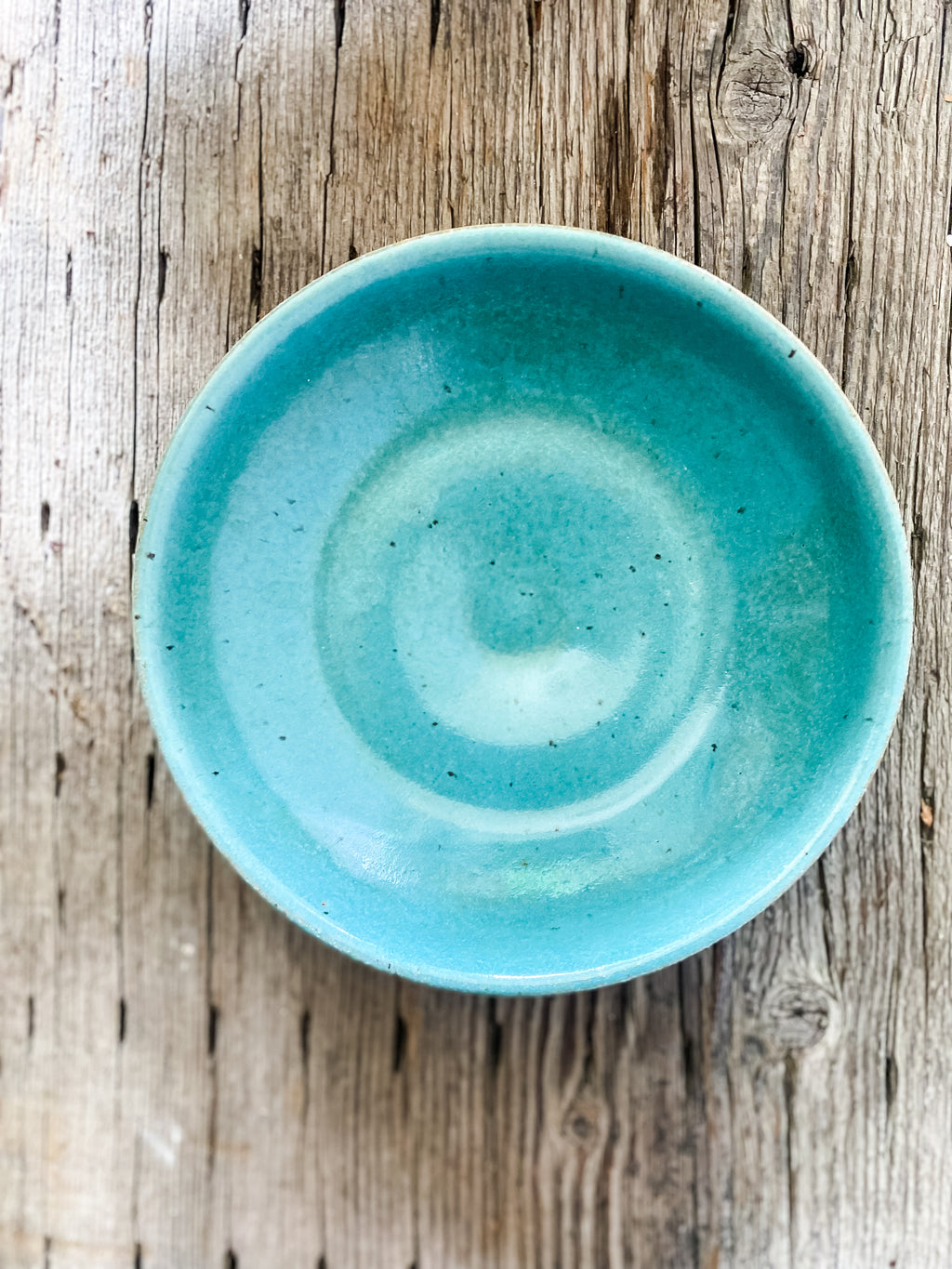 Turquoise Studio Pottery Bowl