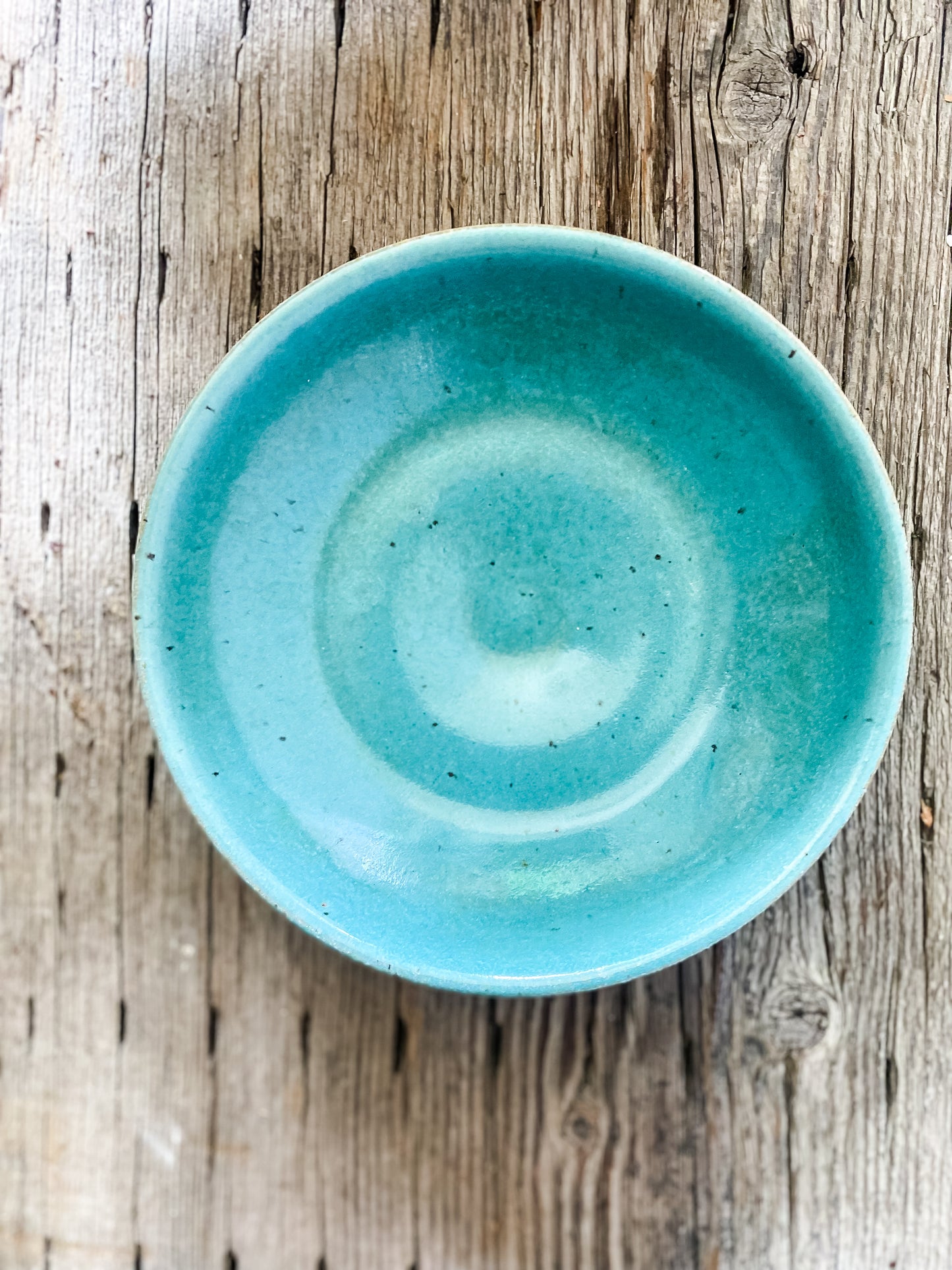 Turquoise Studio Pottery Bowl