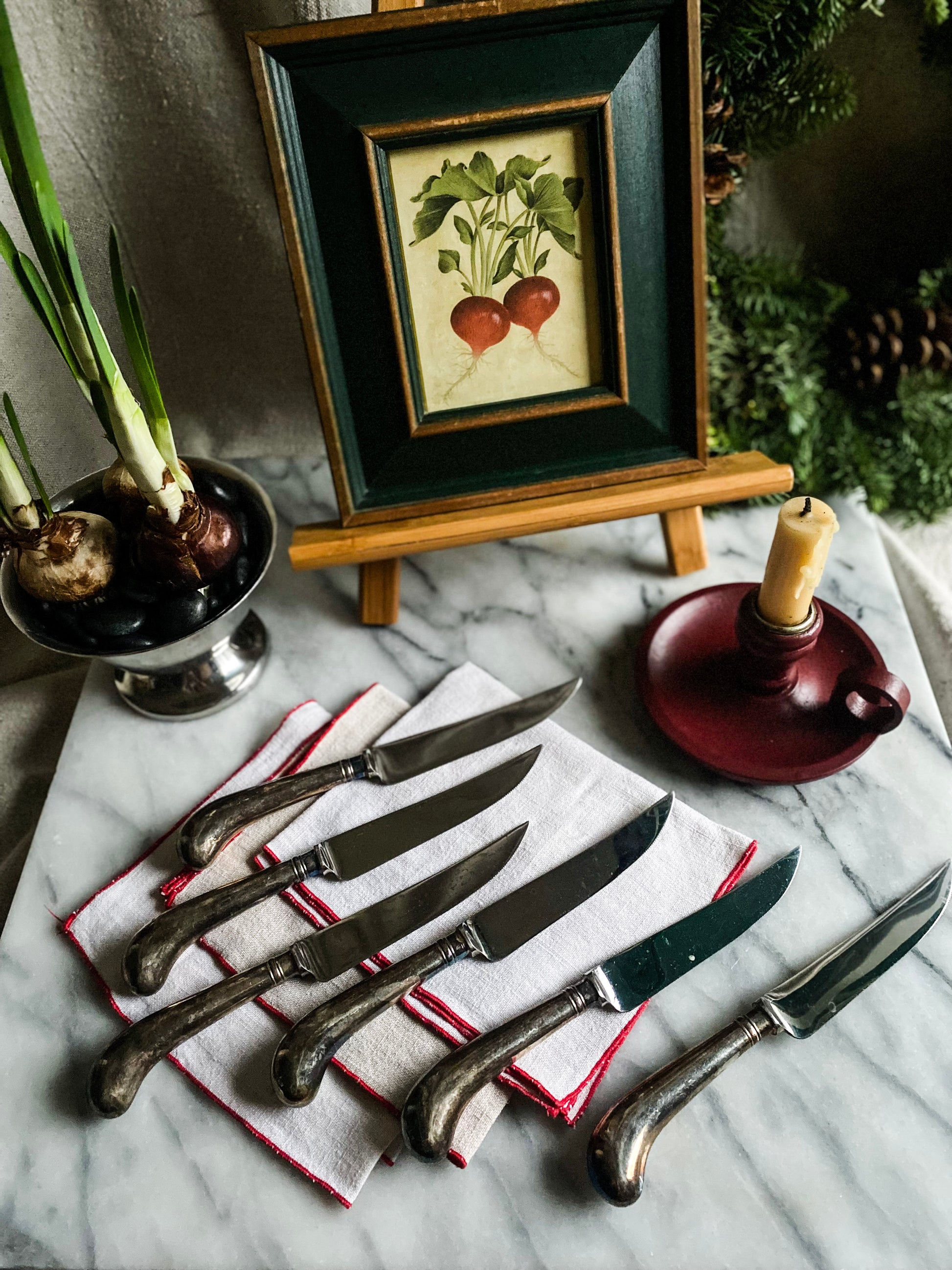 Fry and Wigfull Sheffield Steel Knives, set of 6