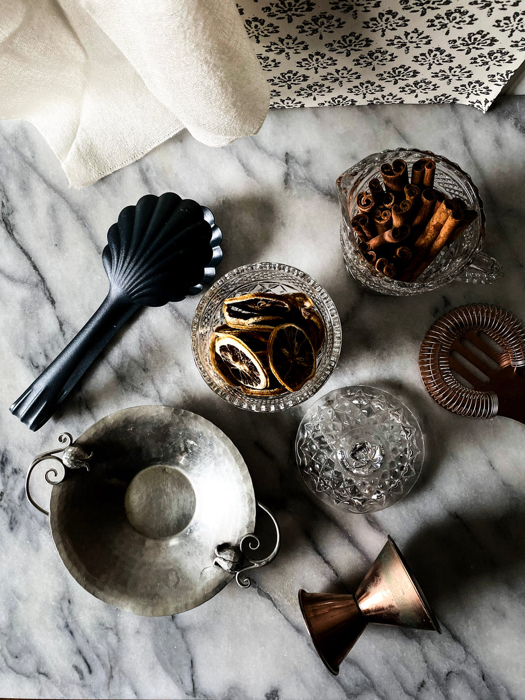 1930s Art Deco Serge Nekrasoff Pewter Dish with Tulip Handles