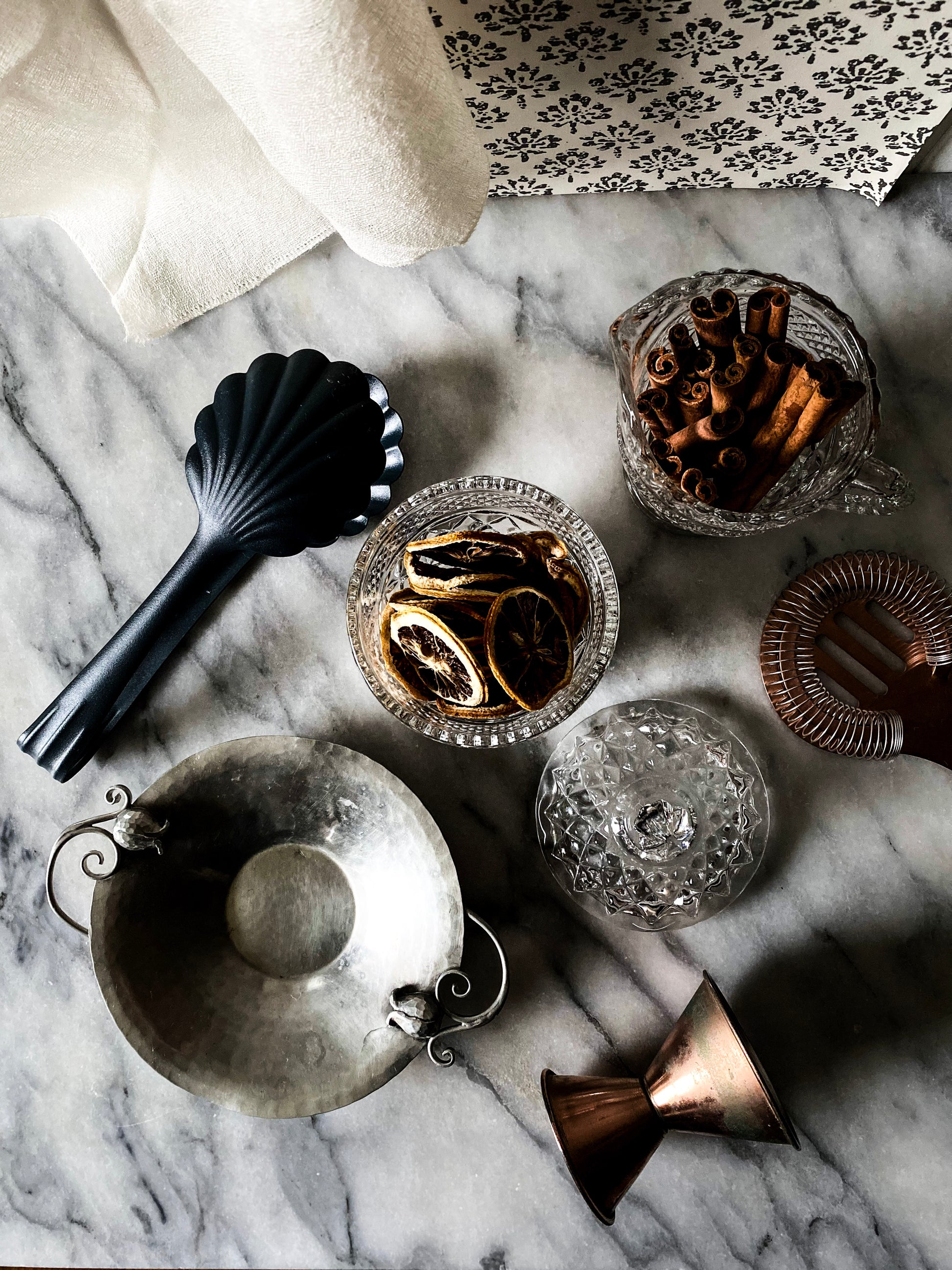 1930s Art Deco Serge Nekrasoff Pewter Dish with Tulip Handles
