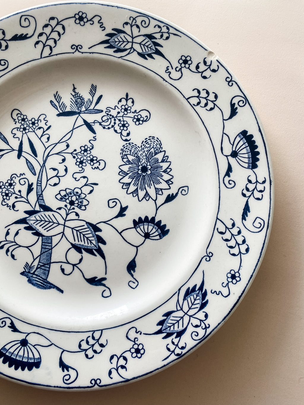 ‘Blue Onion’ Ironstone Plate