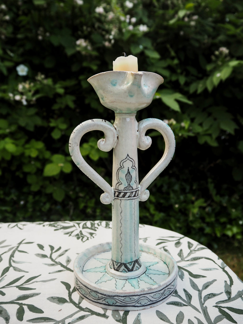 Vintage Italian Ceramic Candle Holder