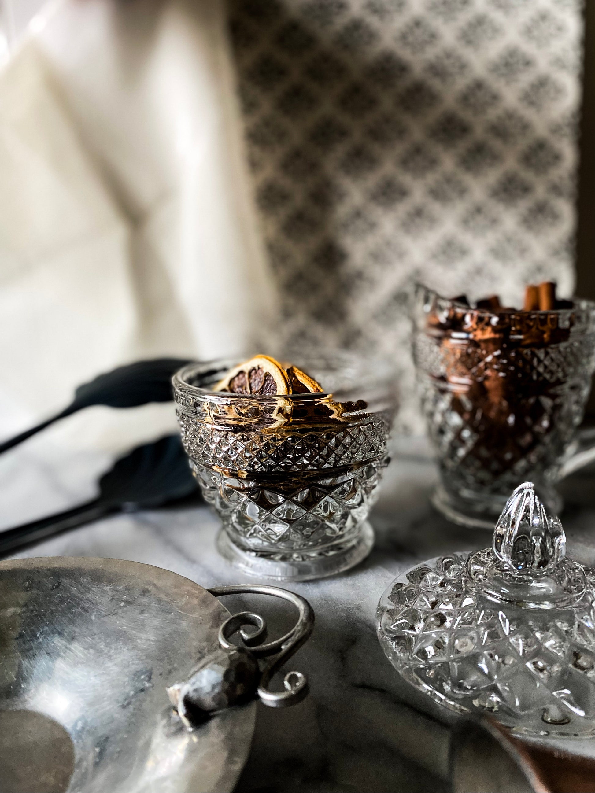 1930s Art Deco Serge Nekrasoff Pewter Dish with Tulip Handles