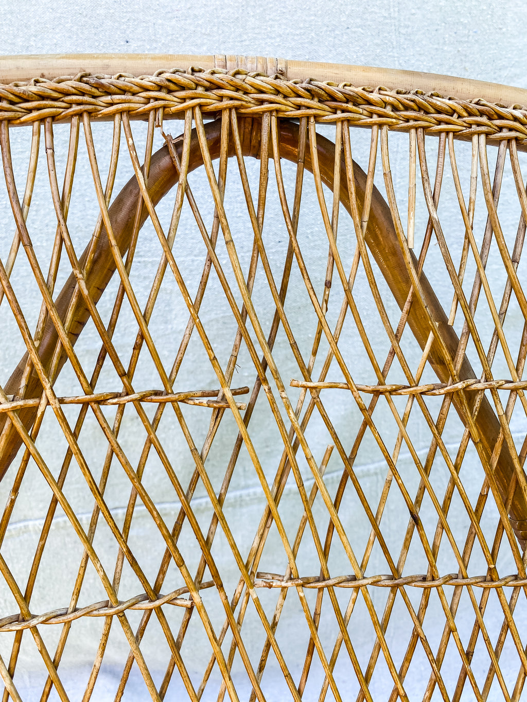 1950s Rattan Wicker Armchair (2)