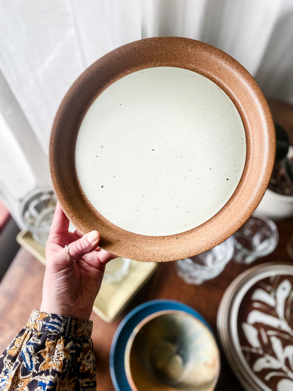 Round Ceramic Serving Platter