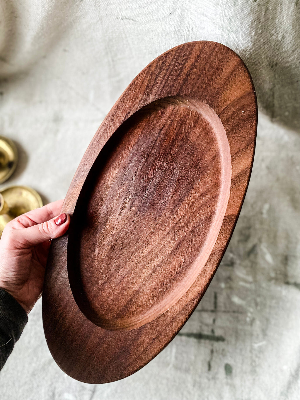 Midcentury Wood Serving Tray, Sweden
