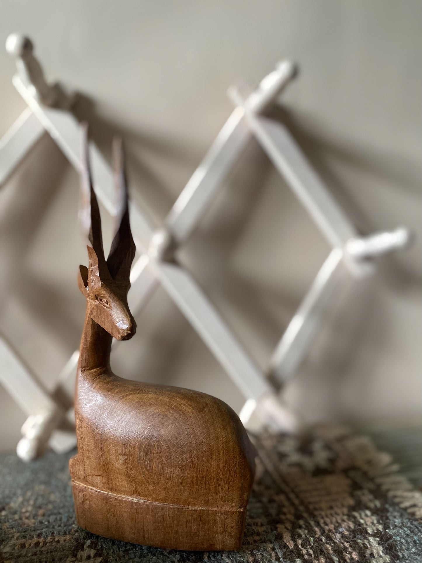 Carved Antelope Figurine from Kenya