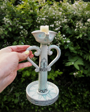 Vintage Italian Ceramic Candle Holder