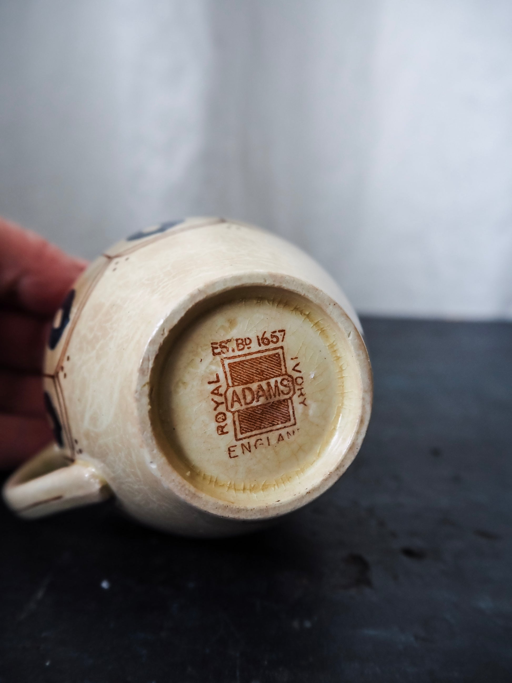 Antique Adams England Ironstone Creamer