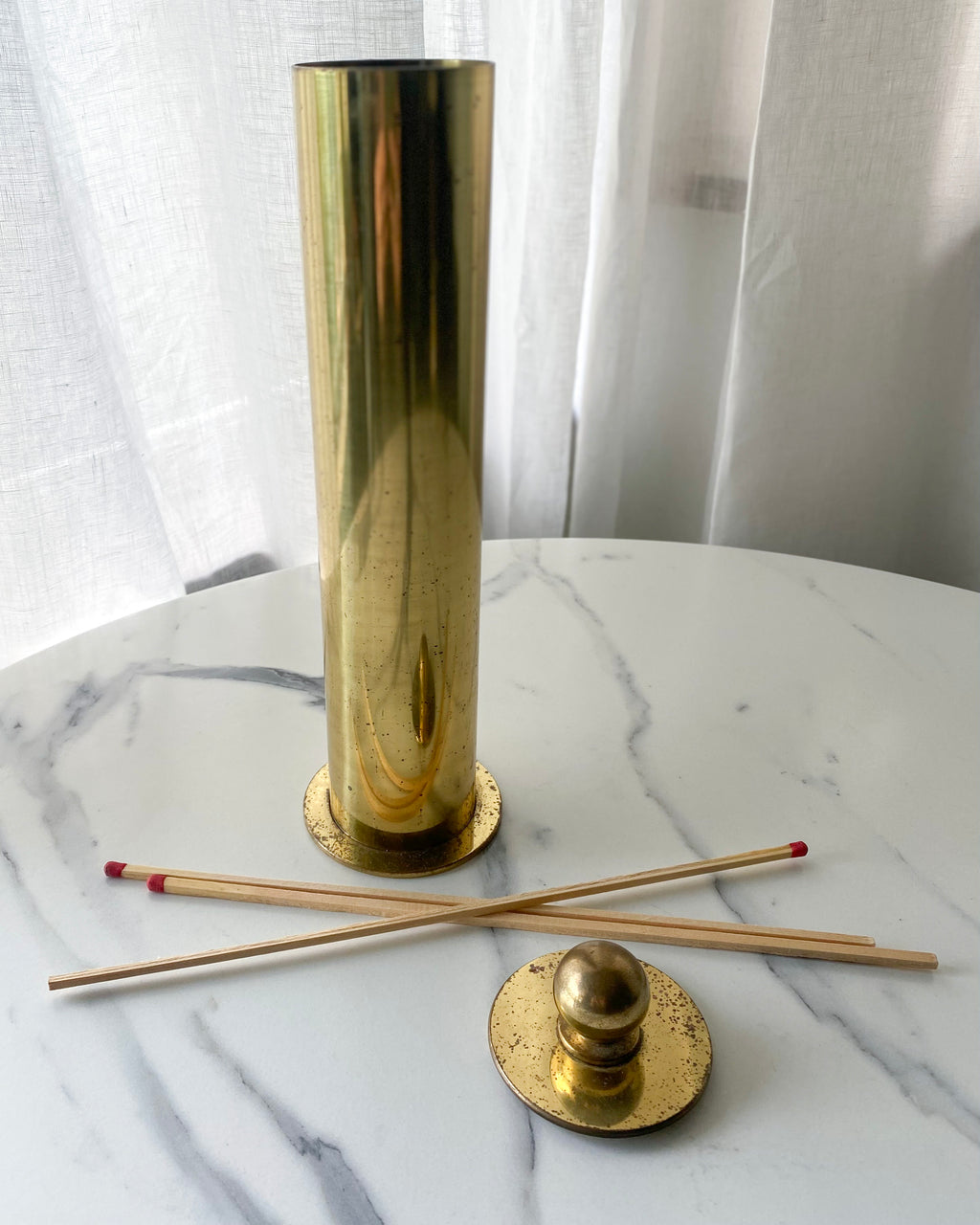 Brass Long Matchstick Holder