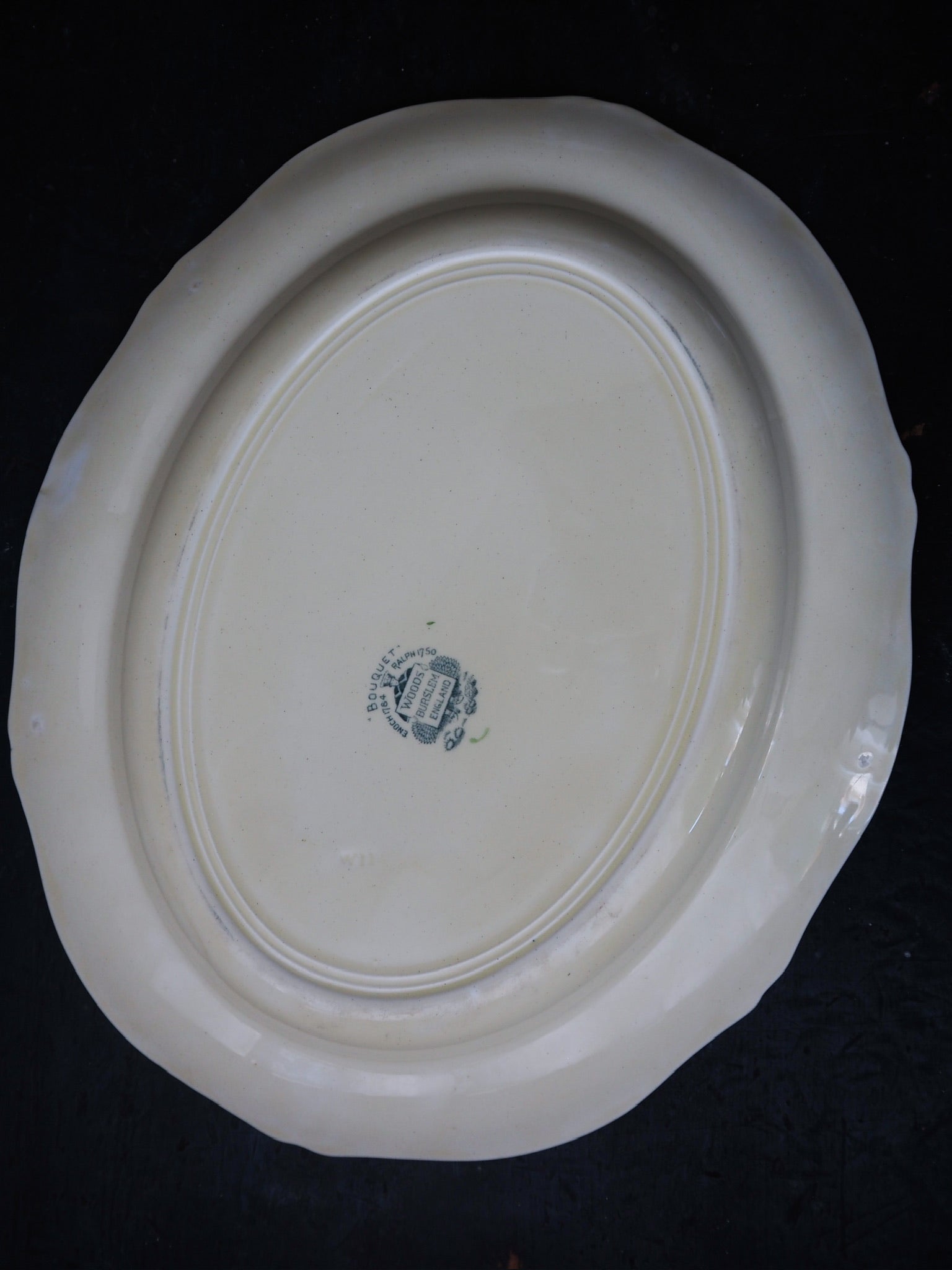 Antique Woods Burslem England Bouquet Platter