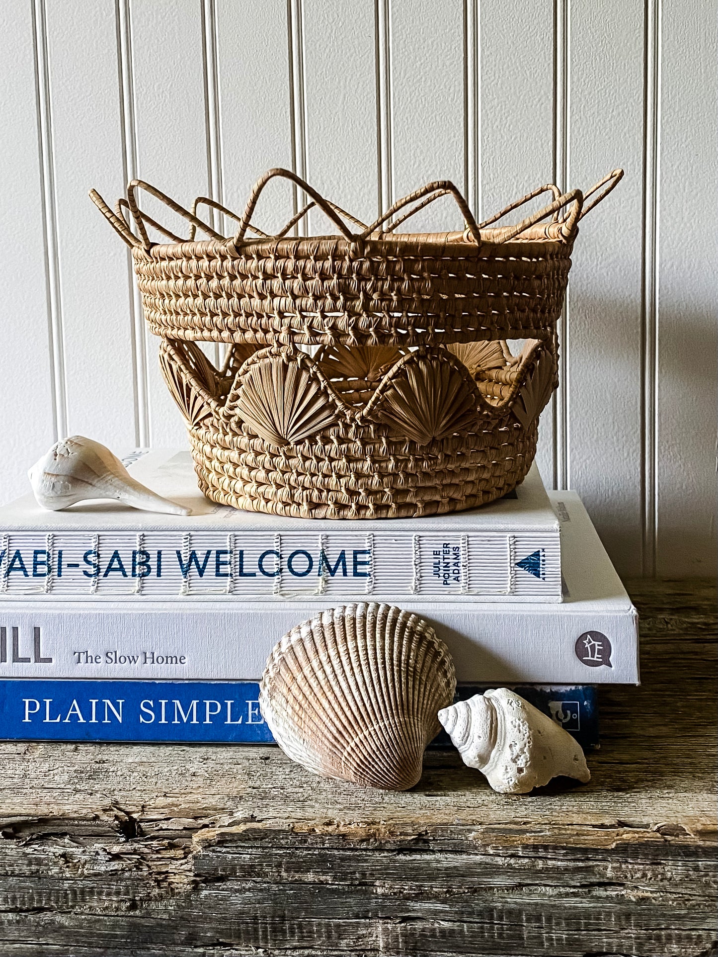 Scalloped Seashell Basket