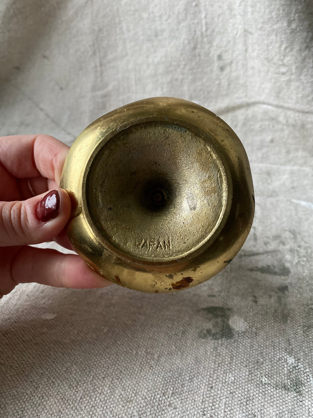 Mini Brass Candlestick, Japan