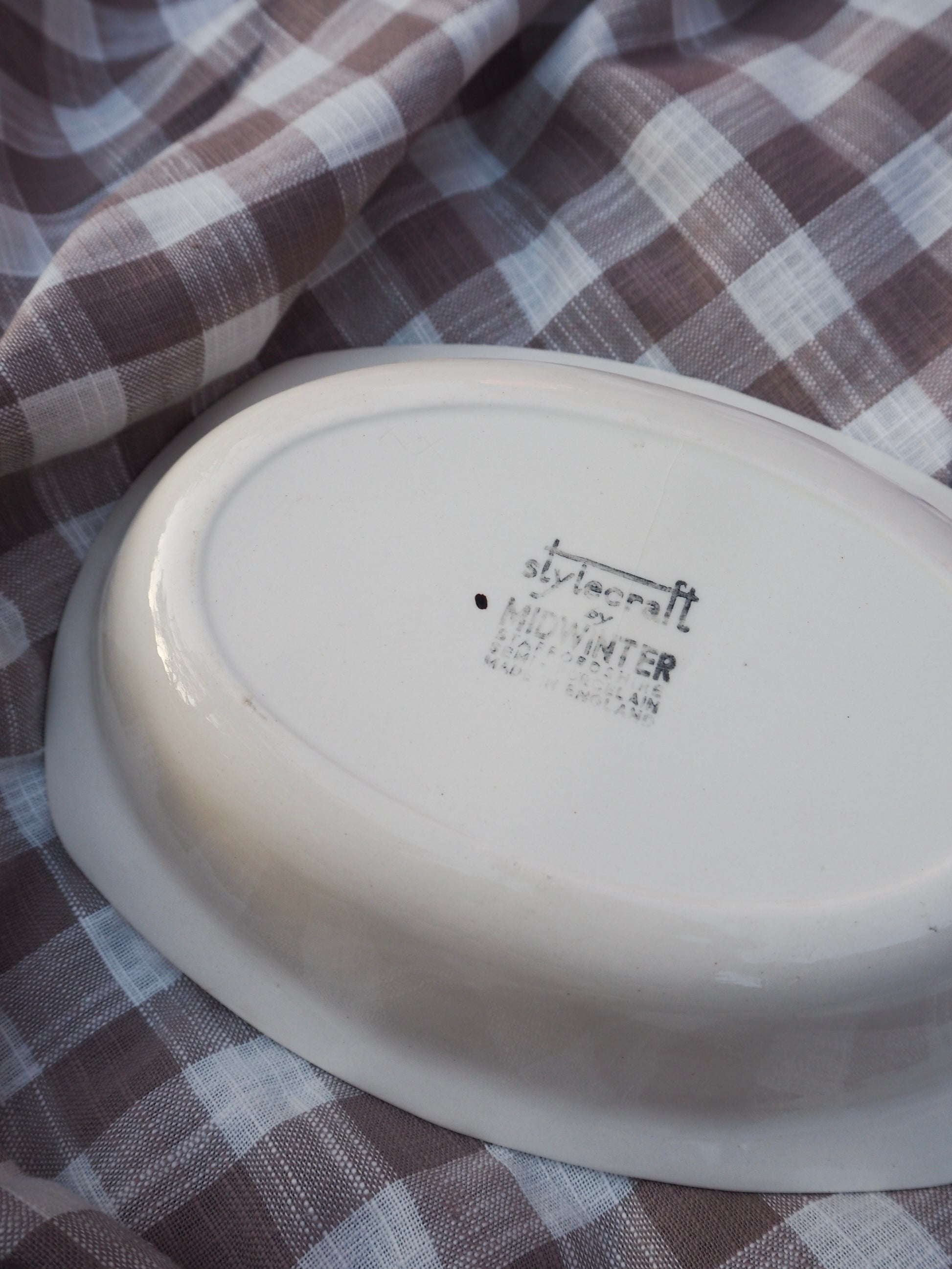 1950s Staffordshire Porcelain "Cottage Ivy" Dish