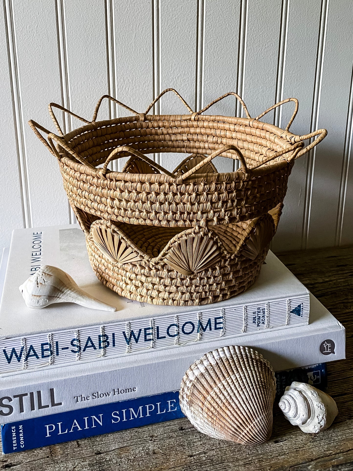 Scalloped Seashell Basket