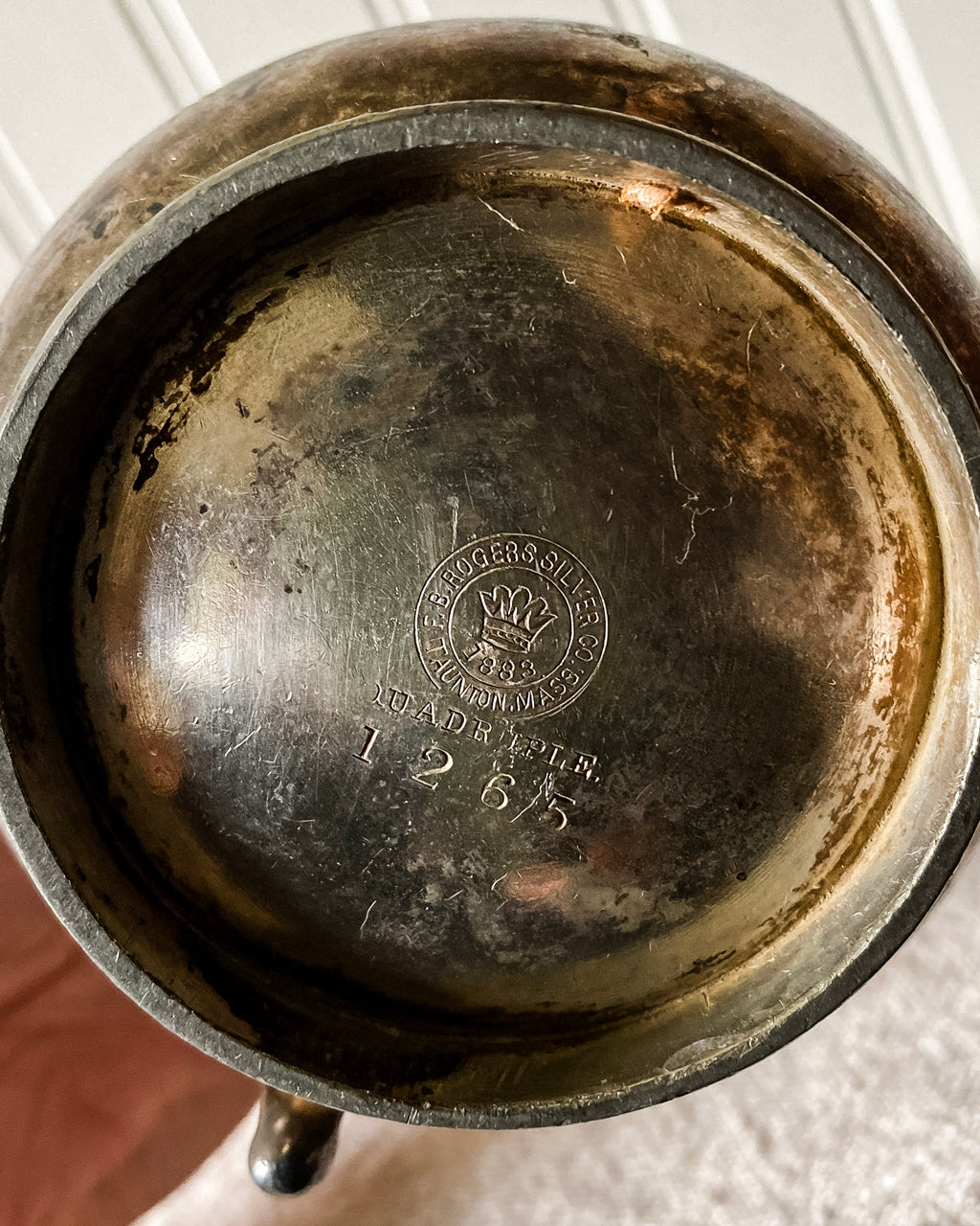 19th c. Rare F.B. Rogers Quadruple-Plated Pitcher