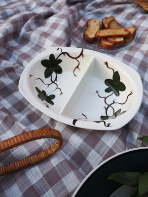1950s Staffordshire Porcelain "Cottage Ivy" Dish