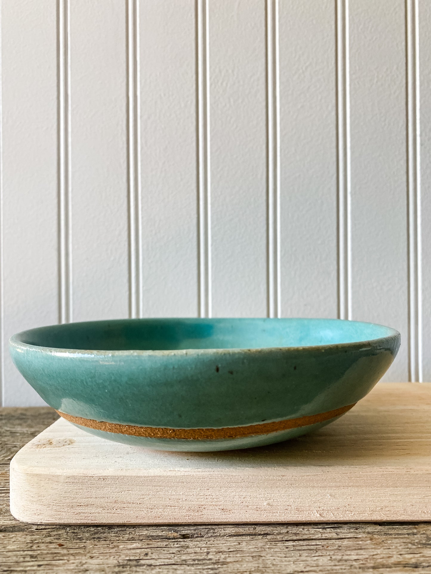 Turquoise Studio Pottery Bowl