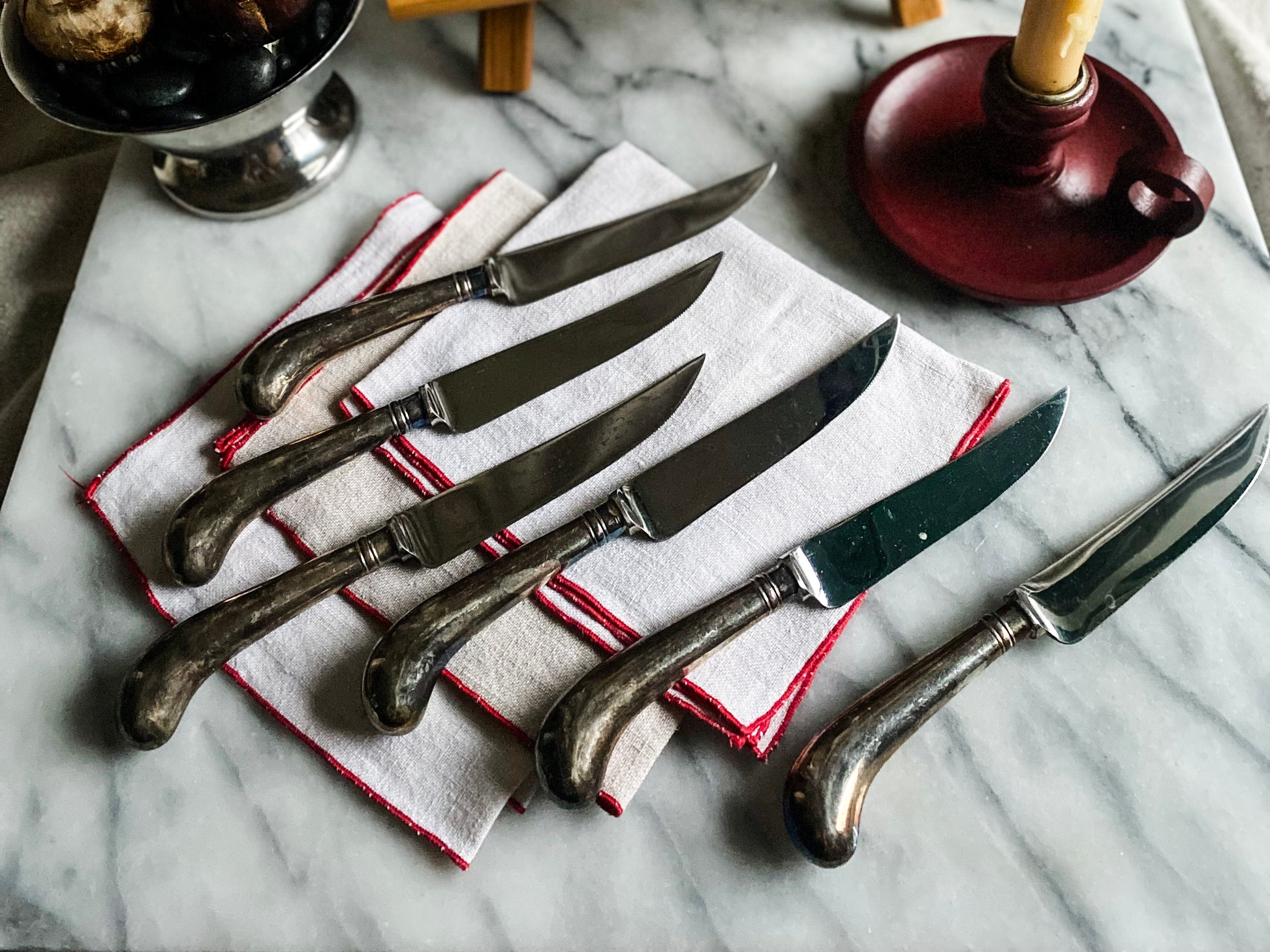 Fry and Wigfull Sheffield Steel Knives, set of 6