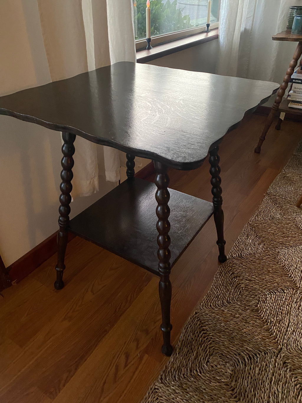 Antique Bobbin-Leg Parlor Table