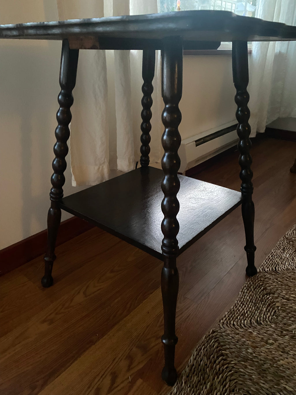 Antique Bobbin-Leg Parlor Table